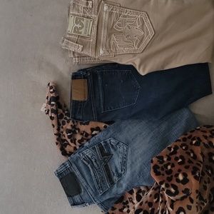 Rock Revival Salvage and American Eagle denim